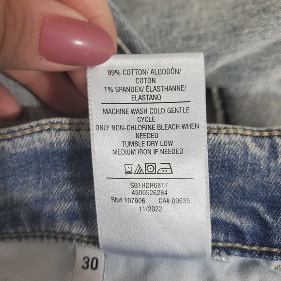 Hudson | Zane HDR Skinny Jeans Light Blue Fade Wash Denim 32x33 - Picture 9 of 9